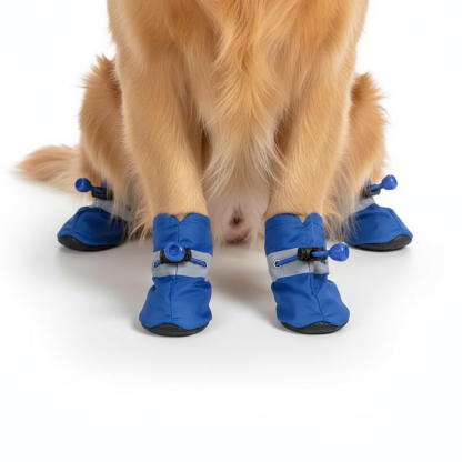 4 Pieces Water Resistant Dog Paw Protector Shoes