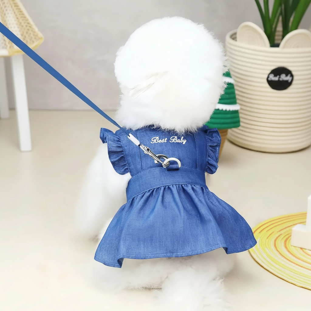 Cute Letter Embroidered Pet Dress For Cats & Dogs