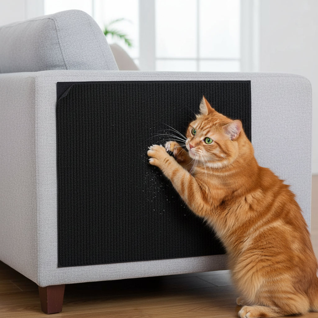 Self Adhesive Cat Scratch Pad Mat For Sofa Wall And Furniture