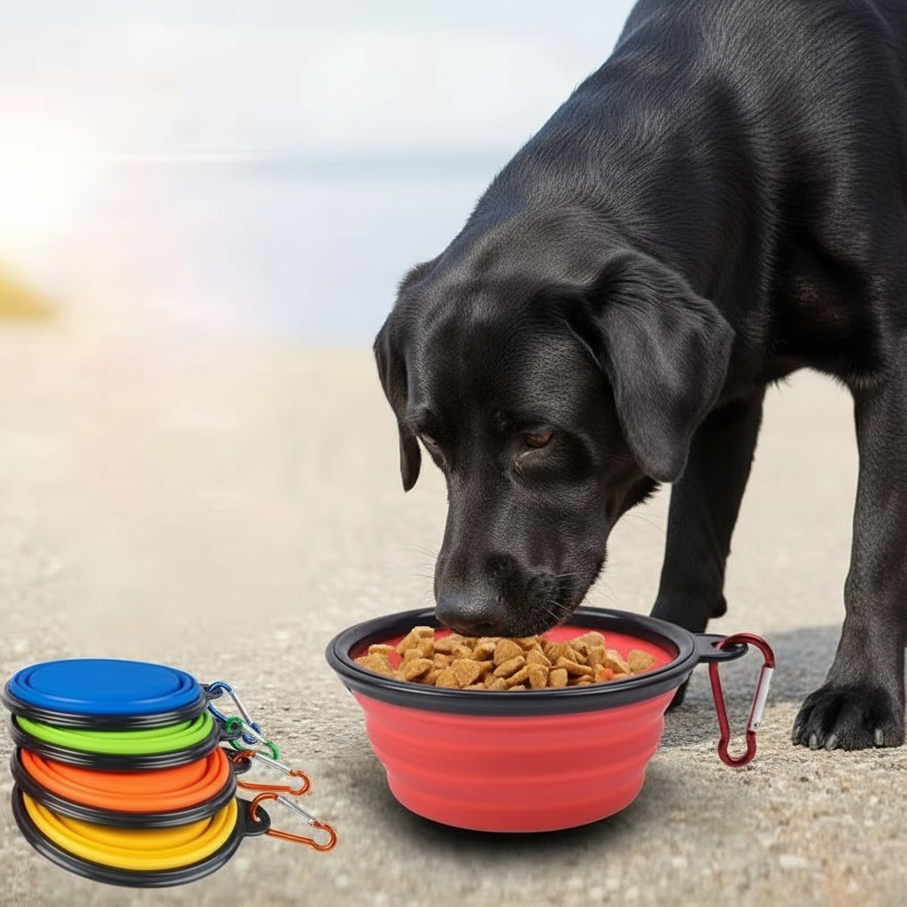 Portable And Foldable Water Feeder For Pets