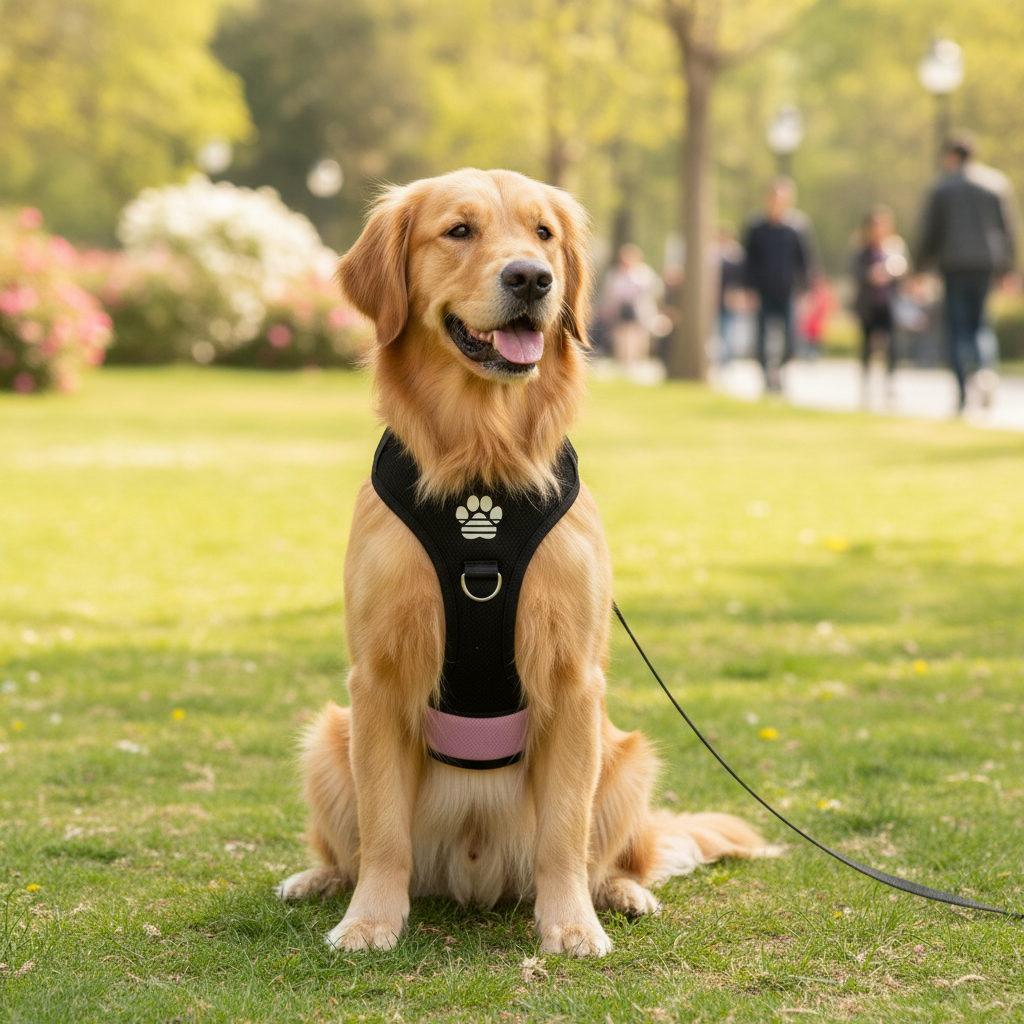 Personalized Pet Mesh Vest With Name Print And Leash Ring