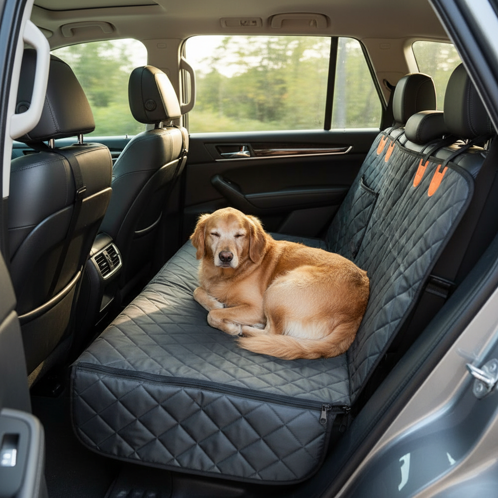 Heavy Duty Waterproof Dog Seat Cover Hammock For Car Back Seat