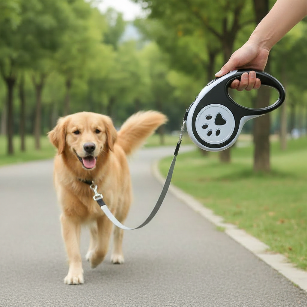 Retractable Dog Walking Leash For Medium Dogs