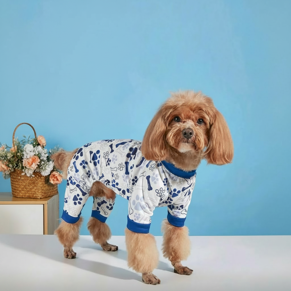Soft Printed Jumpsuit For Dogs And Cats 