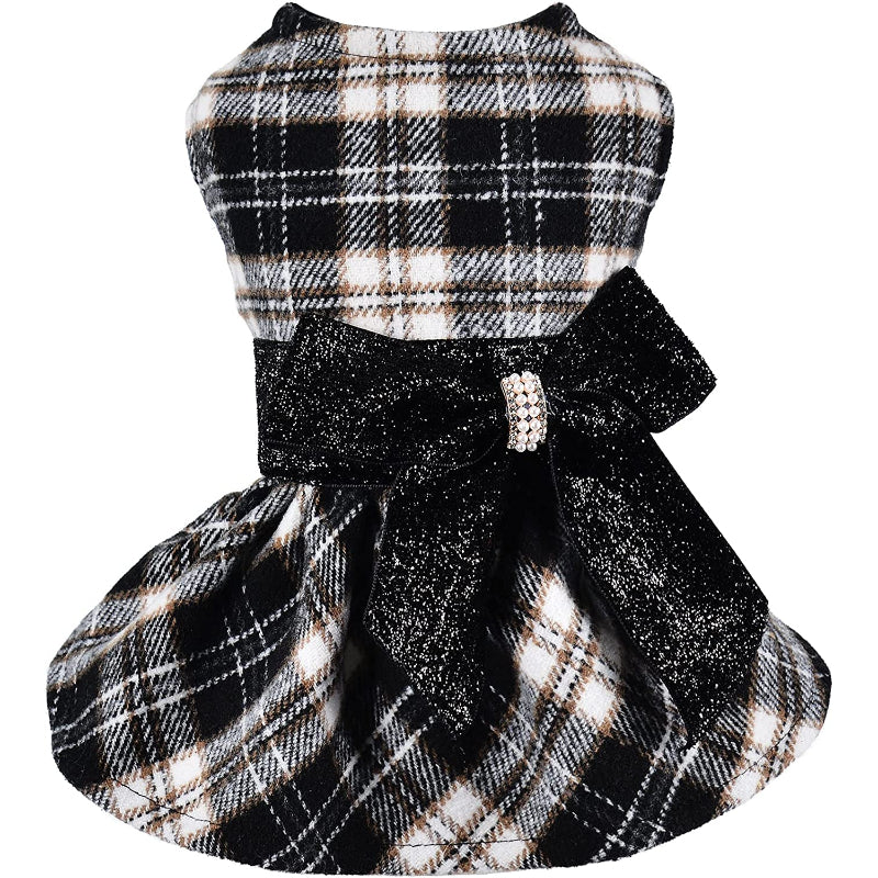 Winter Dog Dress, Fleece Dog Sweater for Small Dogs.-Paw Print Pad