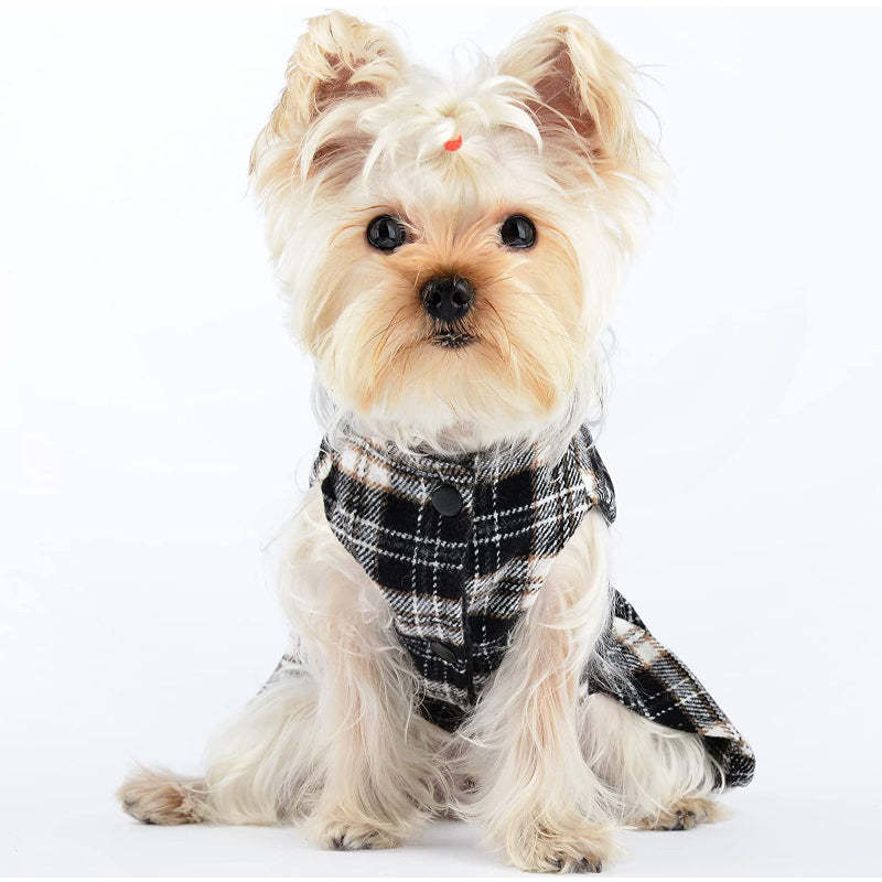 Winter Dog Dress, Fleece Dog Sweater for Small Dogs.-Paw Print Pad
