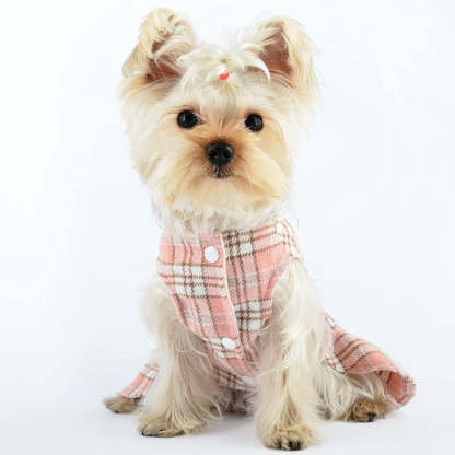 Winter Dog Dress, Fleece Dog Sweater for Small Dogs.-Paw Print Pad