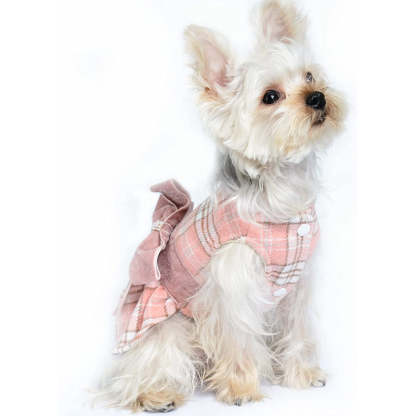 Winter Dog Dress, Fleece Dog Sweater for Small Dogs.-Paw Print Pad