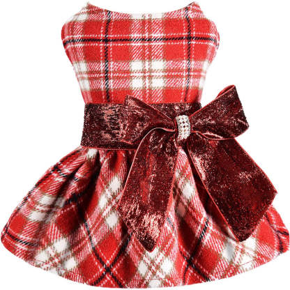 Winter Dog Dress, Fleece Dog Sweater for Small Dogs.-Paw Print Pad