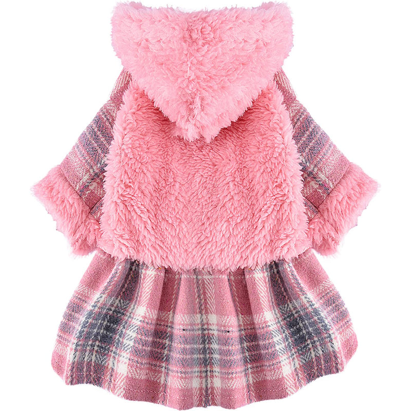 Winter Dog Dress, Fleece Dog Sweater for Small Dogs.-Paw Print Pad