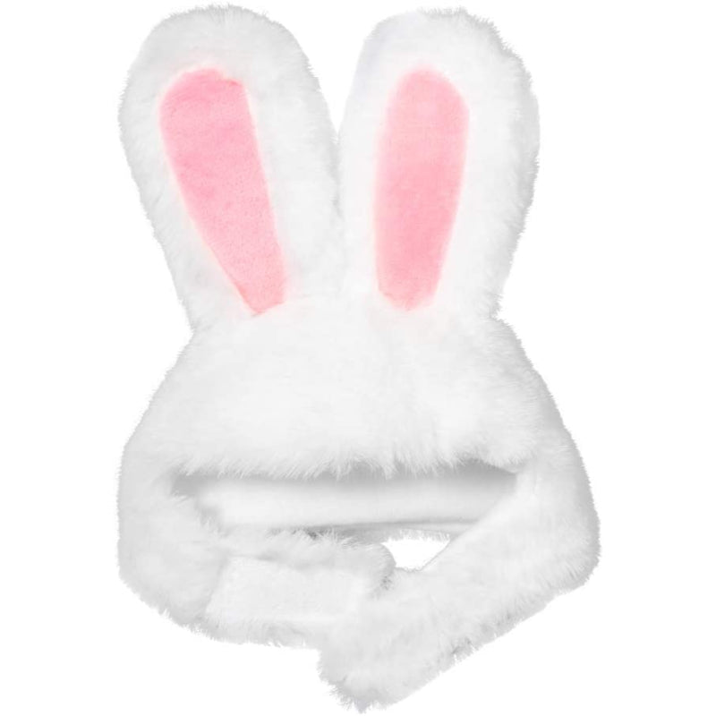 Costume Bunny Rabbit Hat With Ears For Cats & Small Dogs Party Costume Easter Pet Accessory Headwear-Paw Print Pad