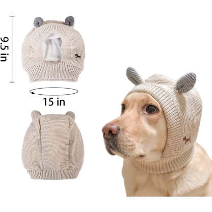 Ears For Dogs Barking Dog Ear Covers Muffs Snood For Noise-Paw Print Pad