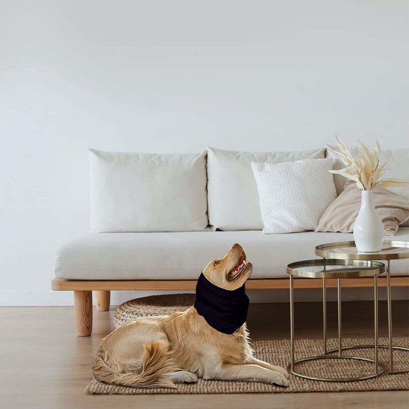 Ears For Dogs Barking Dog Ear Covers Muffs Snood For Noise-Paw Print Pad