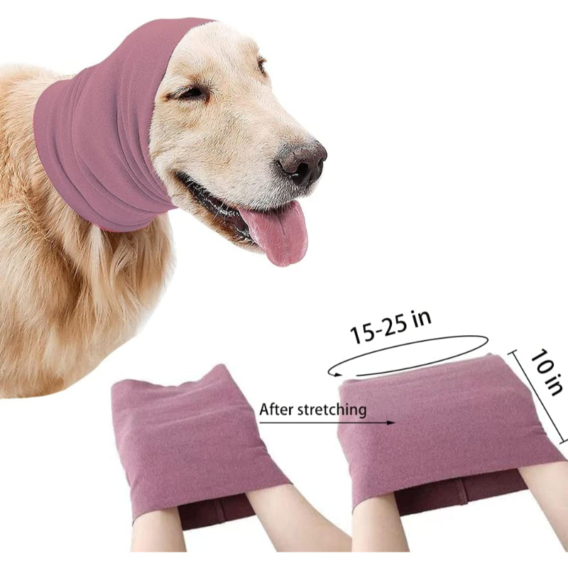 Ears For Dogs Barking Dog Ear Covers Muffs Snood For Noise-Paw Print Pad