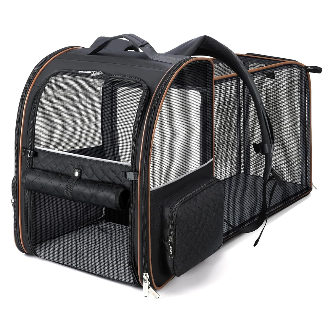 Expandable Pet Carrier Backpack with Sun Shade for Cats And Dogs