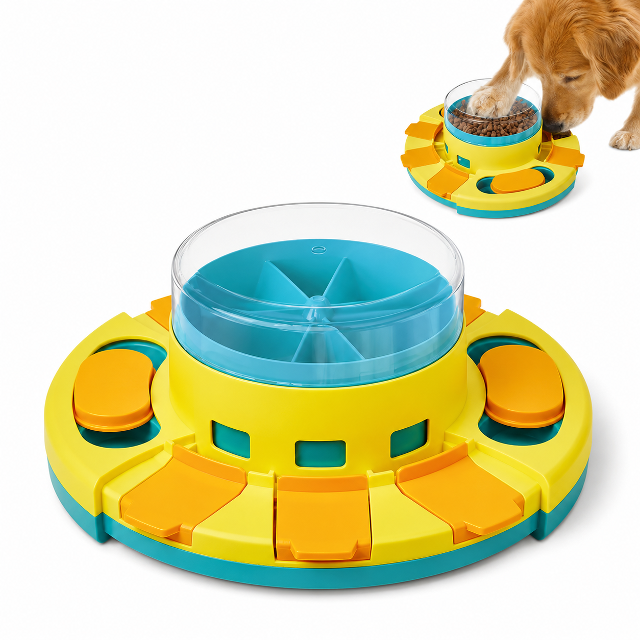 Puzzle Slow Treat Feeder Toy For Dogs