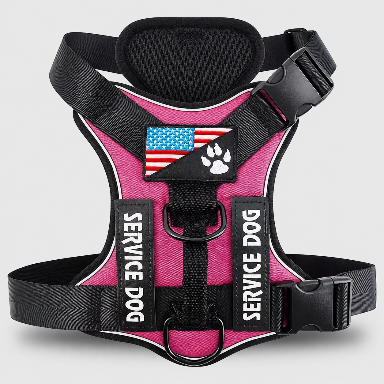 Adjustable Waterproof Soft Dog Harness With Reflective Vest 
