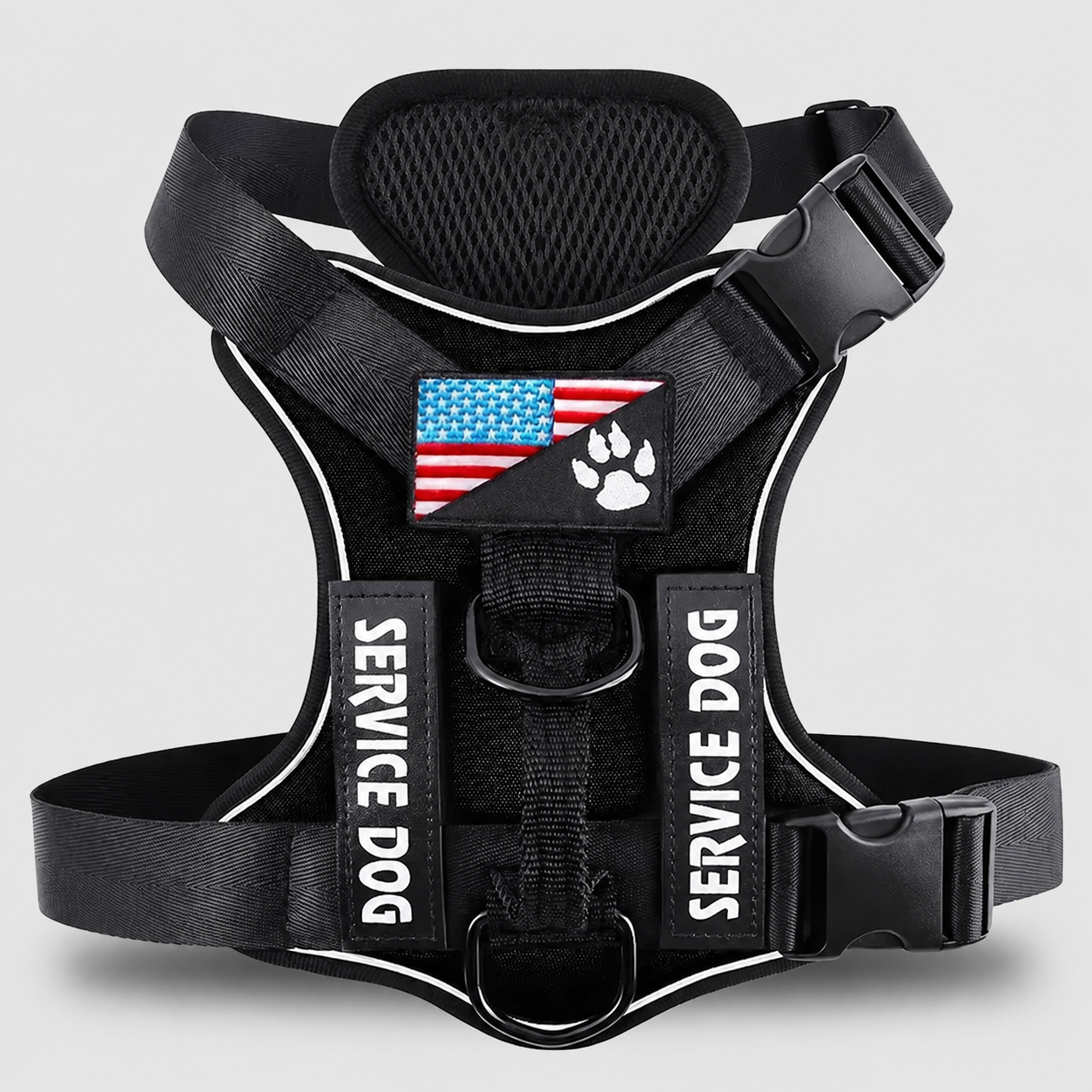 Adjustable Waterproof Soft Dog Harness With Reflective Vest 