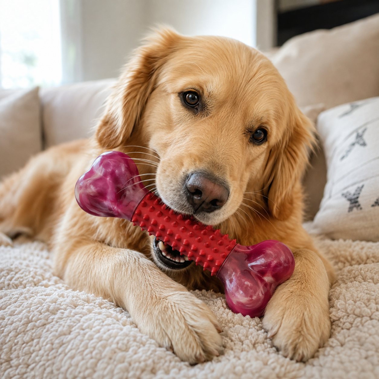 Interactive Everyday Chew Toy For Dogs With Flavours