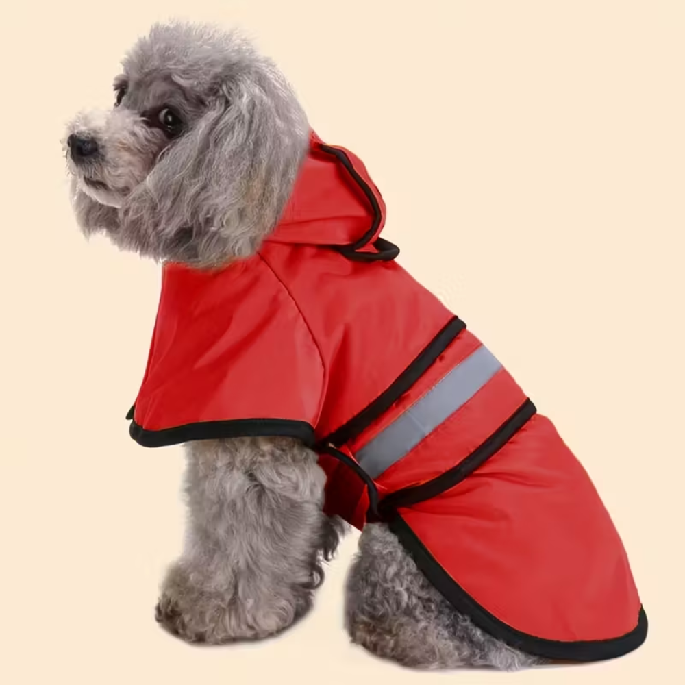Adjustable Hooded Dog Rainwear Coat
