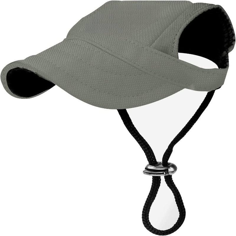 Dog Baseball Cap With Adjustable Dog Outdoor Sport Sun Protection Hat-Paw Print Pad