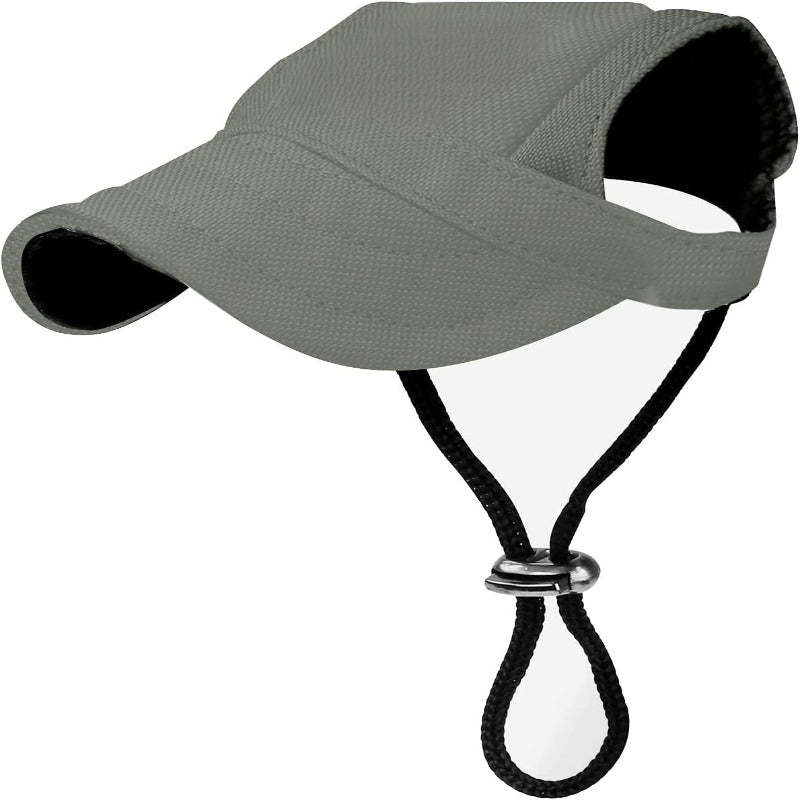 Dog Baseball Cap With Adjustable Dog Outdoor Sport Sun Protection Hat-Paw Print Pad