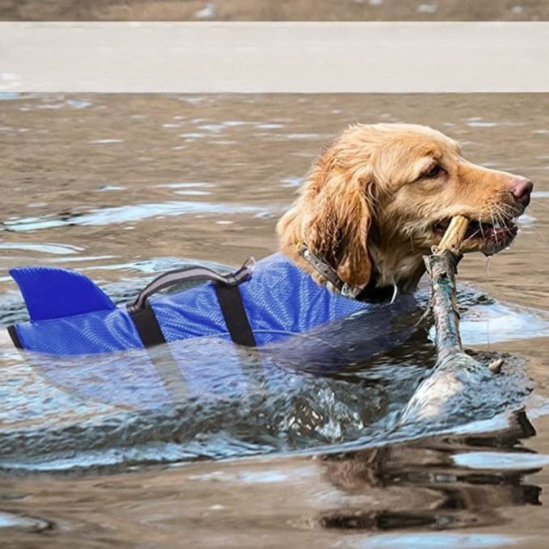 Ripstop Dog Life Jacket Shark Life Vest For Dogs-Paw Print Pad