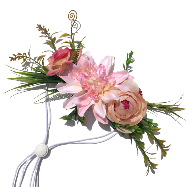 Flower Headband For Dogs-Paw Print Pad