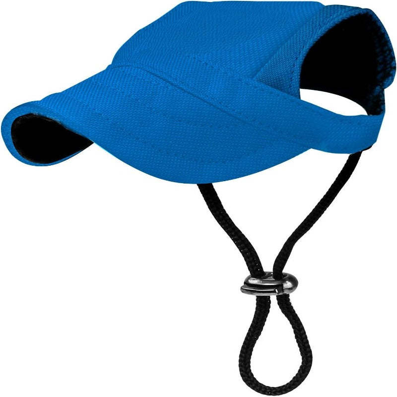 Dog Baseball Cap With Adjustable Dog Outdoor Sport Sun Protection Hat-Paw Print Pad