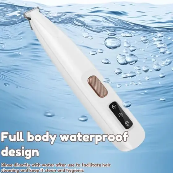 New Pet Trimmer for dogs and cats,Waterproof Rechargeable Pet Shaver with LED Light, Multifunctional Pet Hair Clippers for Paws Eyes Ears Face Rump,dog stuff,cat paw trimmer,Rechargeable Low Noise Pet Trimmer