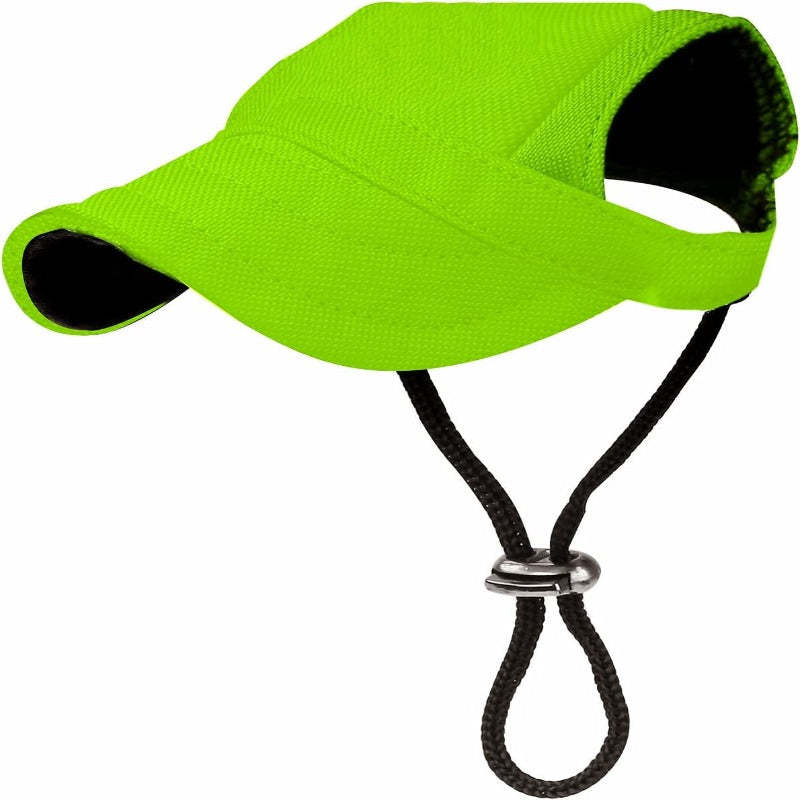 Dog Baseball Cap With Adjustable Dog Outdoor Sport Sun Protection Hat-Paw Print Pad