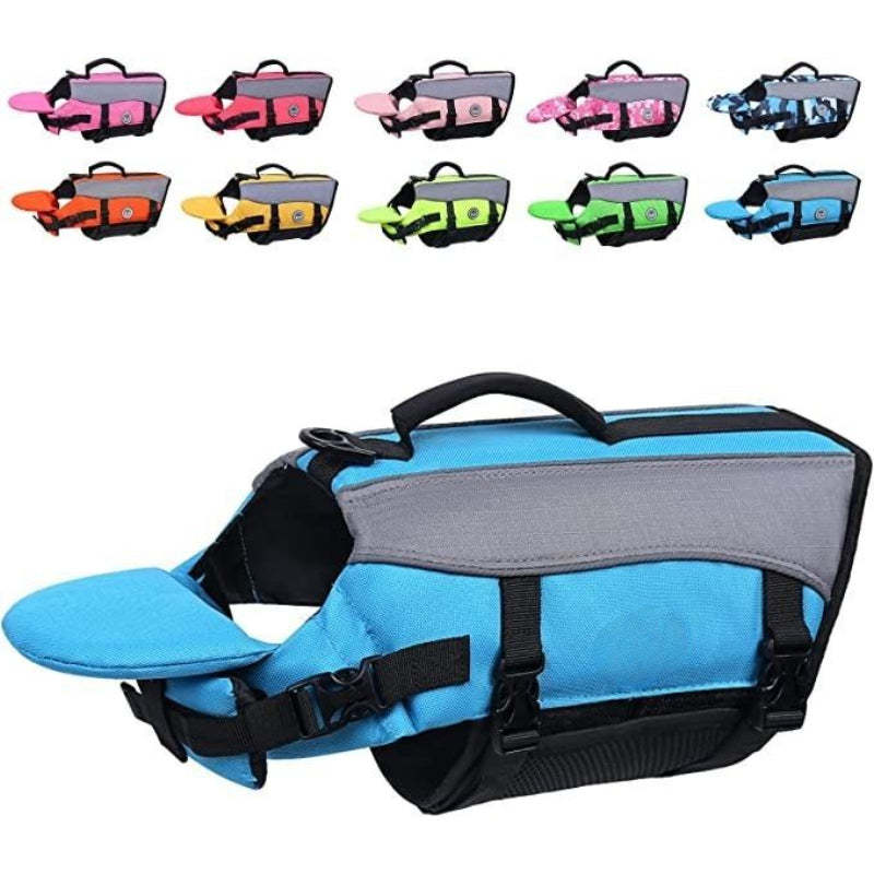 Dog Life Jackets With Extra Padding Pet Safety Vest For Dogs Lifesaver Preserver, Yellow, X-small-Paw Print Pad