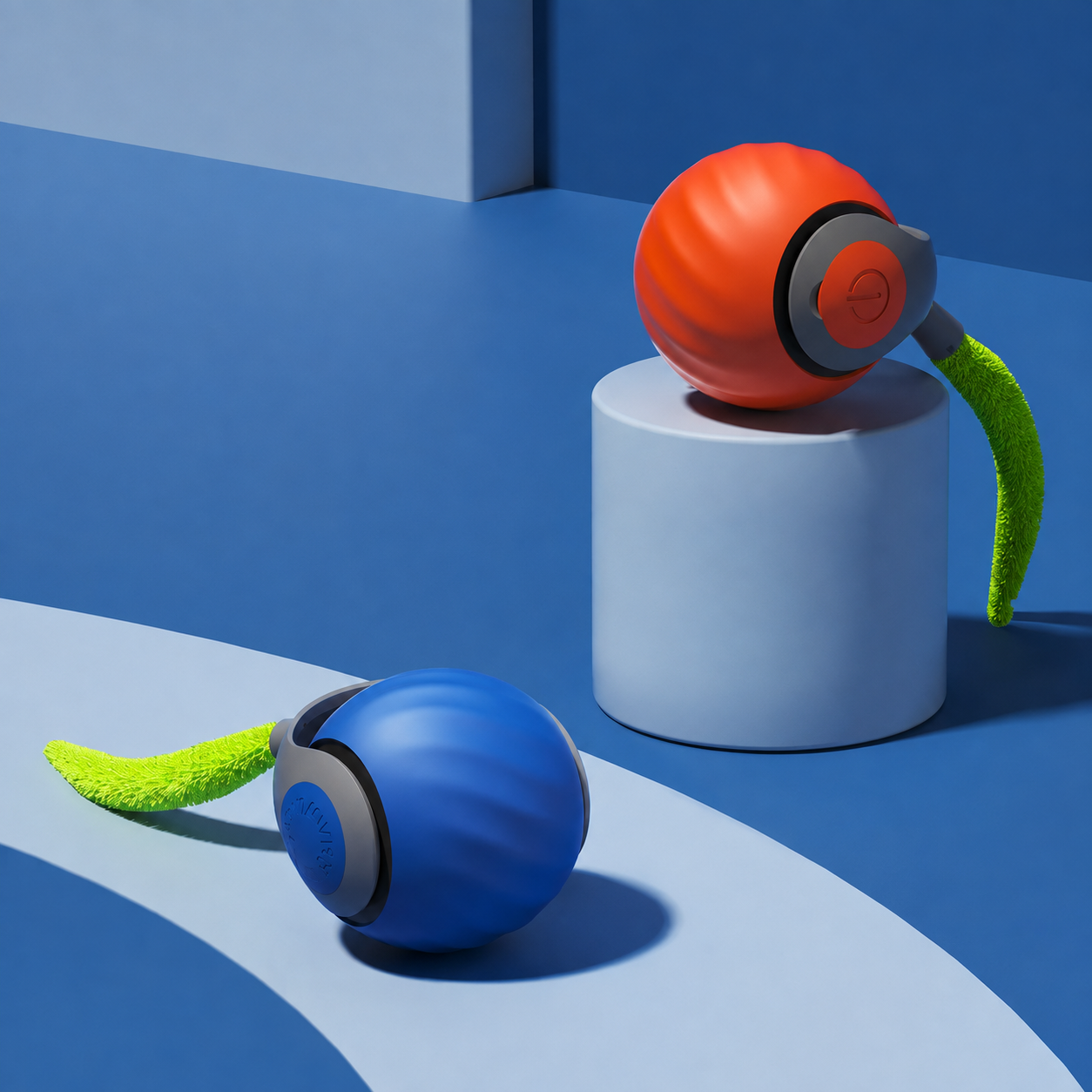 Pack Of 2 Interactive Automatic Rolling Ball Cat Toy