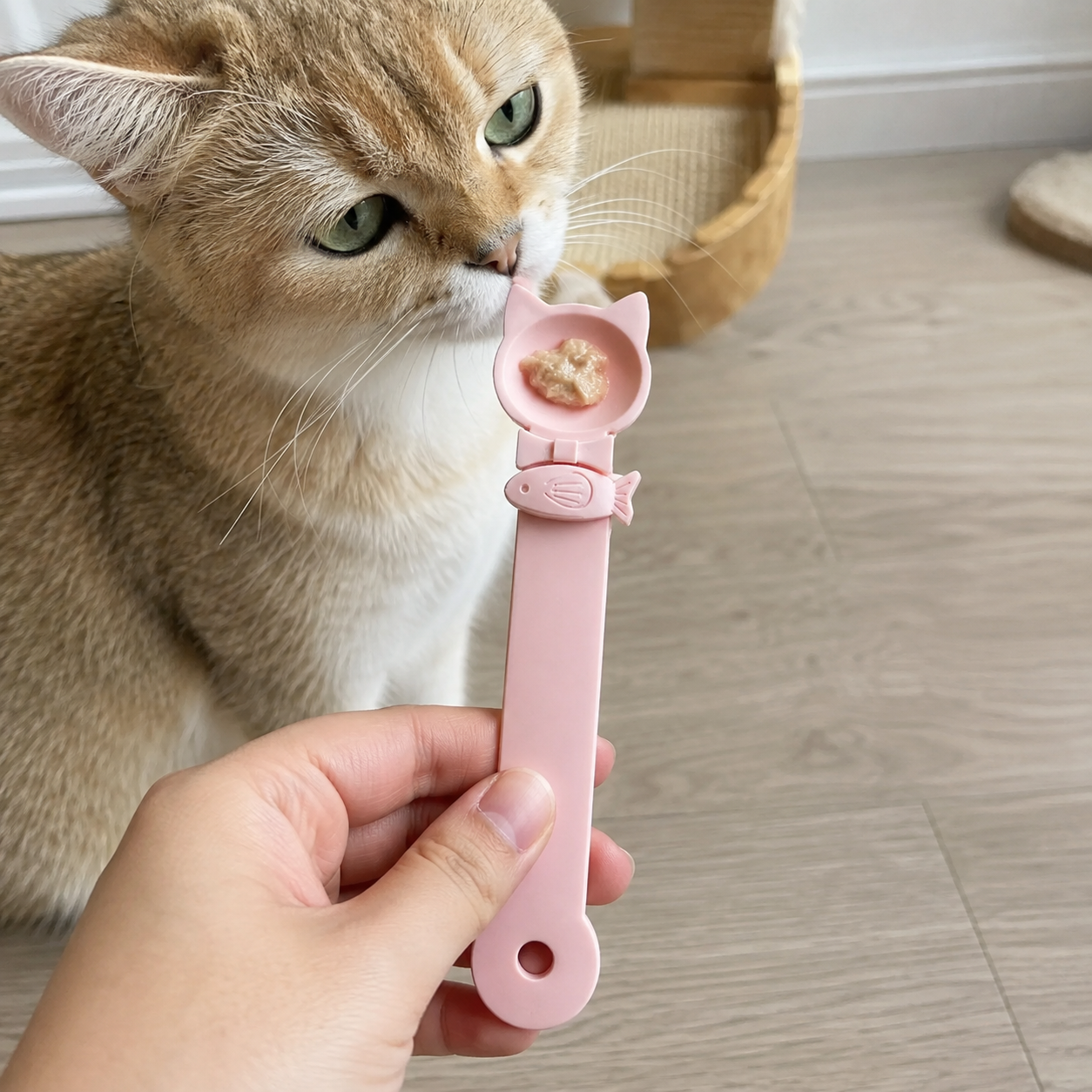 Food Dispenser Long Handle Spoon For Cats