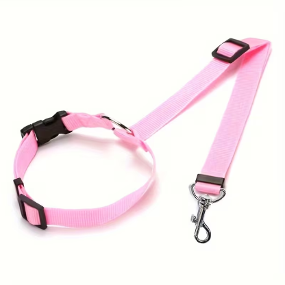 Pet Car Safety Seat Belt With Adjustable Dog Harness Strap