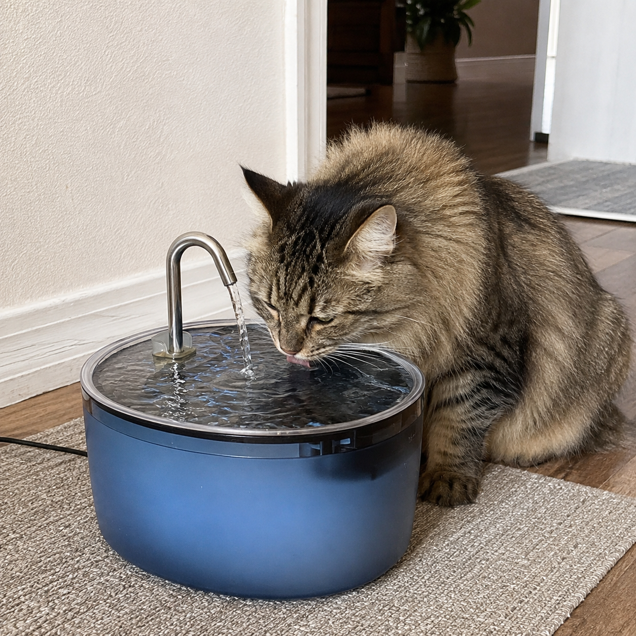 3.2L Large Capacity Dual Flow Modes Automatic Water Feeder Fountain For Cats
