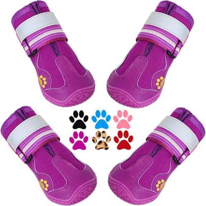 Dog Shoes For Large Dogs For Winter Snowy Day Anti Slip Sole