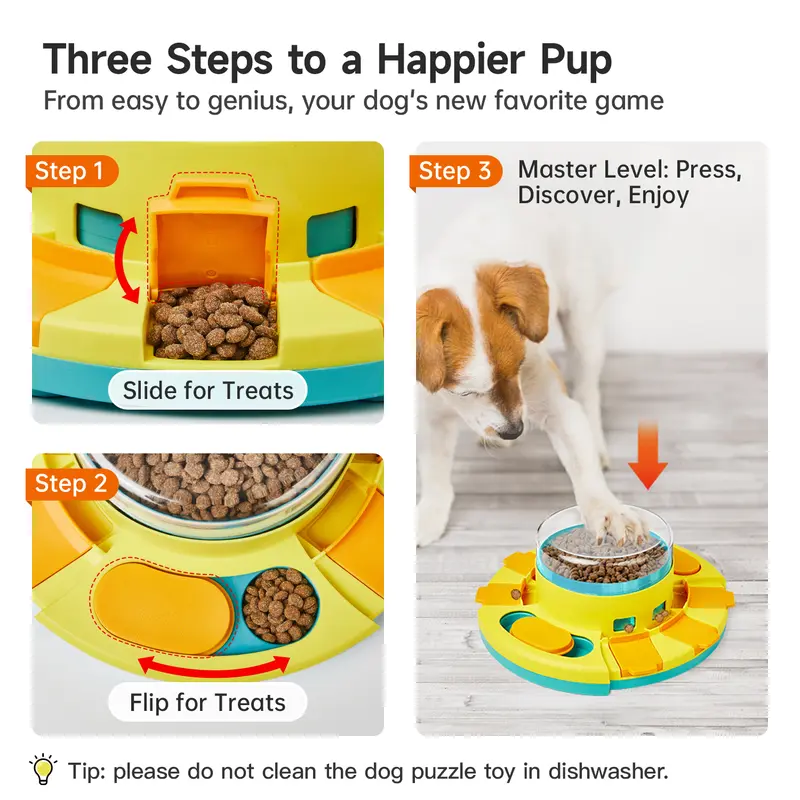 Puzzle Slow Treat Feeder Toy For Dogs