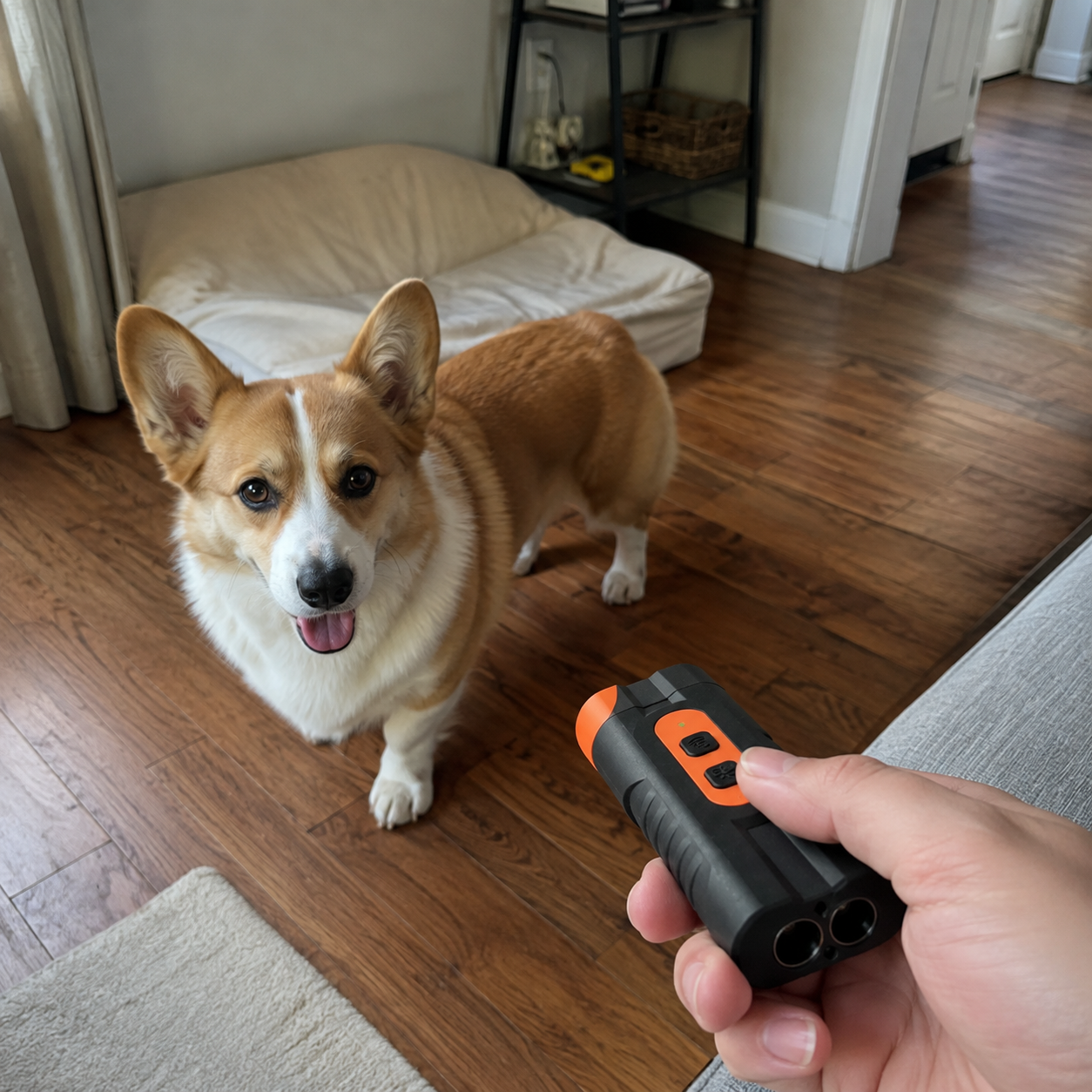  Ultrasonic USB Rechargeable Dog Barking Sound Based Dual Emitters Training Tool