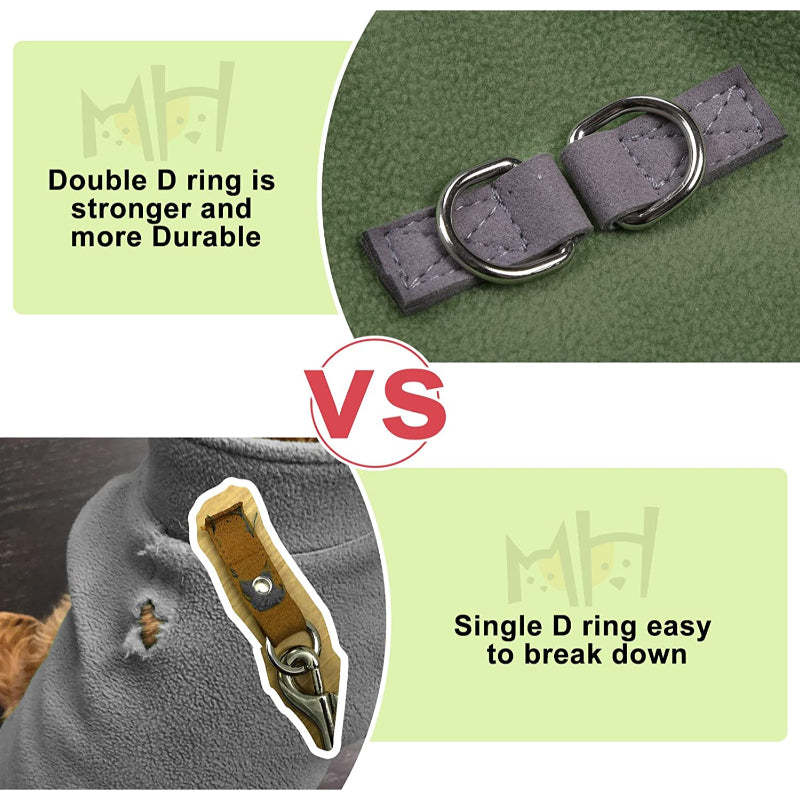 Dog Fleece Vest Sweater Winter Jacket For Dogs-Paw Print Pad