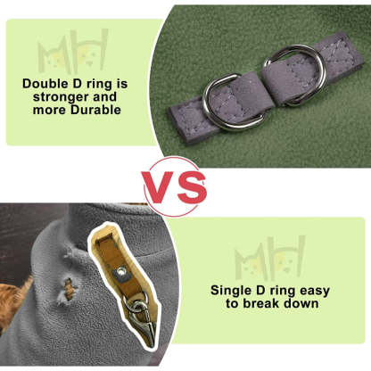 Dog Fleece Vest Sweater Winter Jacket For Dogs-Paw Print Pad