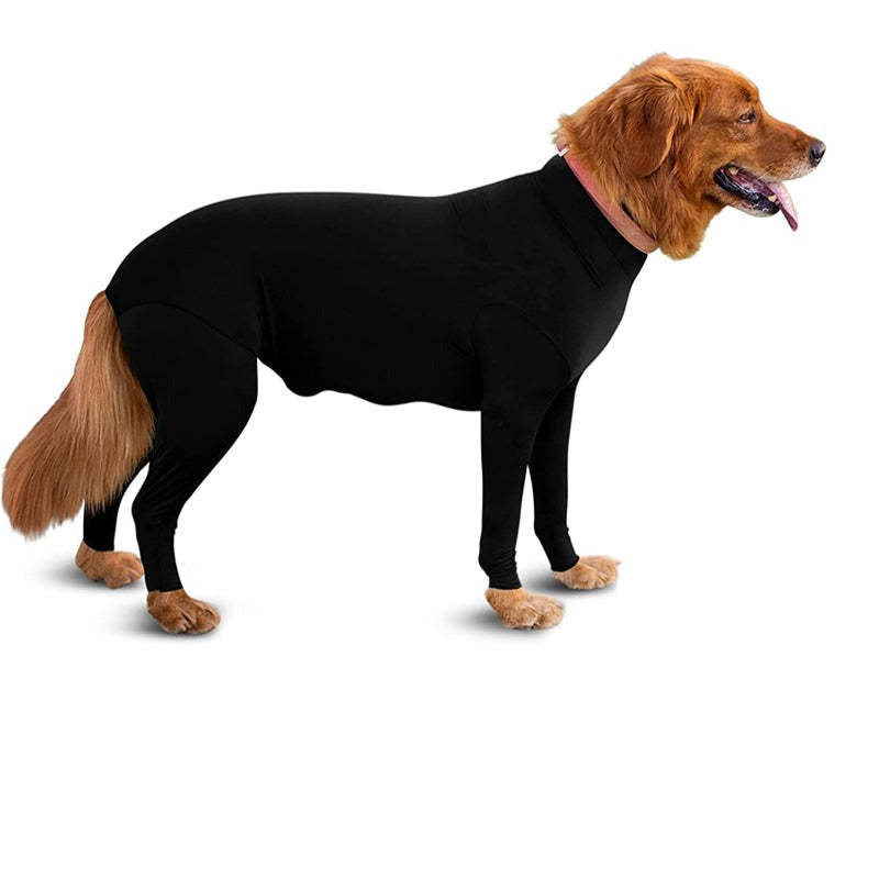 Bodysuit For Dogs Onesize Shedding Shirt-Paw Print Pad