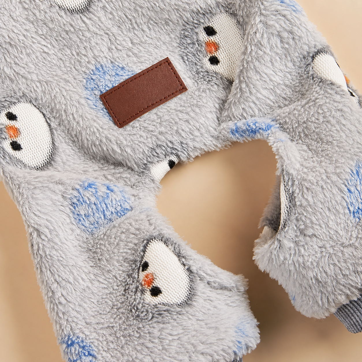 Cartoon Animal Print Dog Jumpsuit For Autumn Winter Pet Wear
