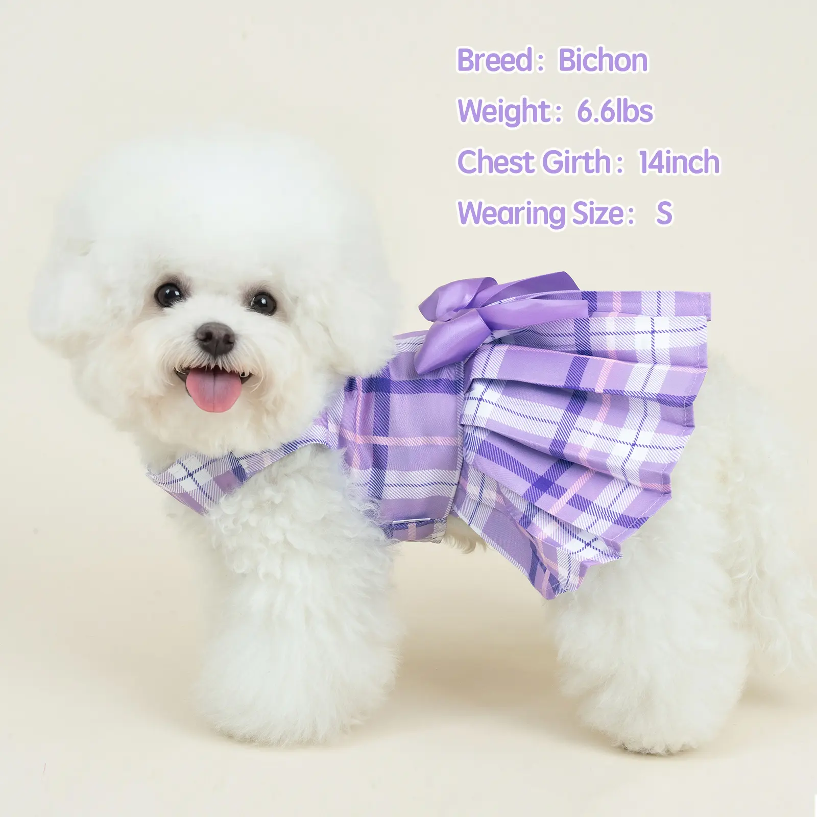 XPUDAC 4 Pieces Plaid Dog Dresses for Small Dog Sweet Bowknot Cute Puppy Dress Pet Princess Clothes for Birthday Holiday Spring Summer Pet Outfits Summervibes Petlovers, Holidays, Birthdays, S, Xxs, Festive Plaid Look