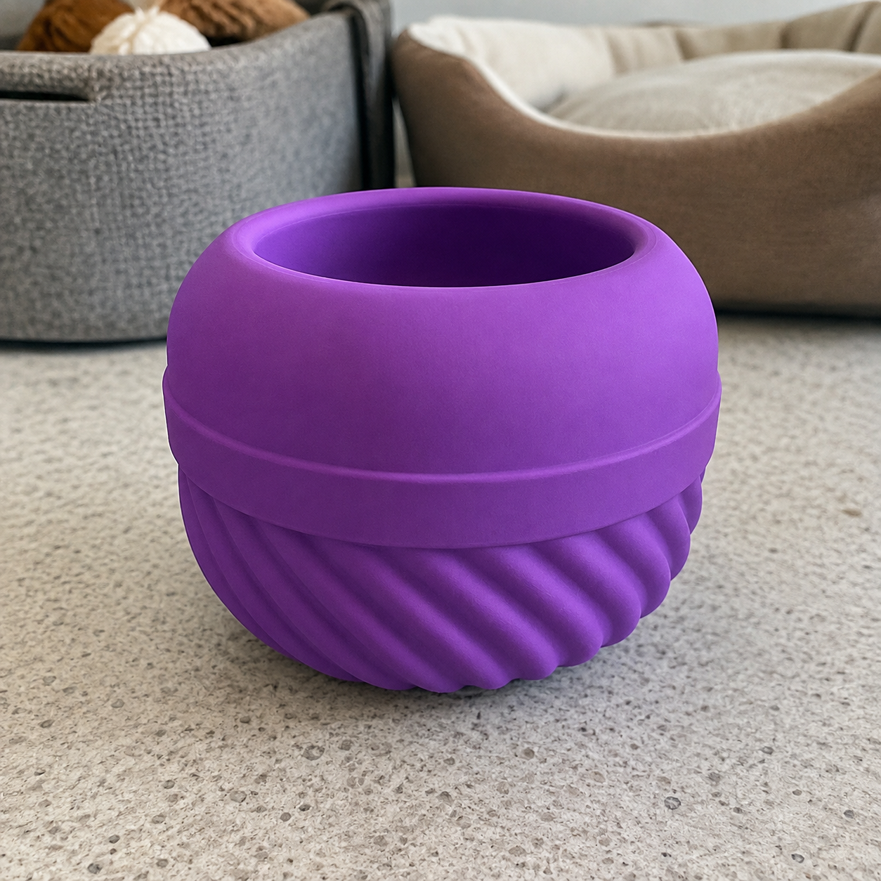 Enrichment Chew Toy With Fillable Treat Holder For Pets