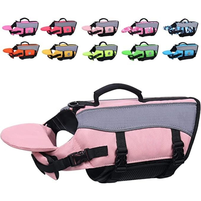 Dog Life Jackets With Extra Padding Pet Safety Vest For Dogs Lifesaver Preserver, Yellow, X-small-Paw Print Pad