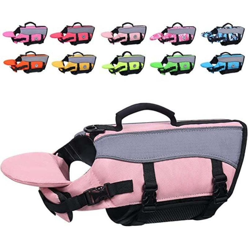 Dog Life Jackets With Extra Padding Pet Safety Vest For Dogs Lifesaver Preserver, Yellow, X-small-Paw Print Pad