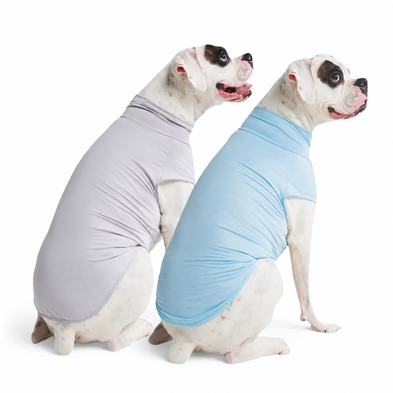 Set Of 2 Sunblock Quick Dry Soft Stretchy Lightweight T Shirts For Dogs