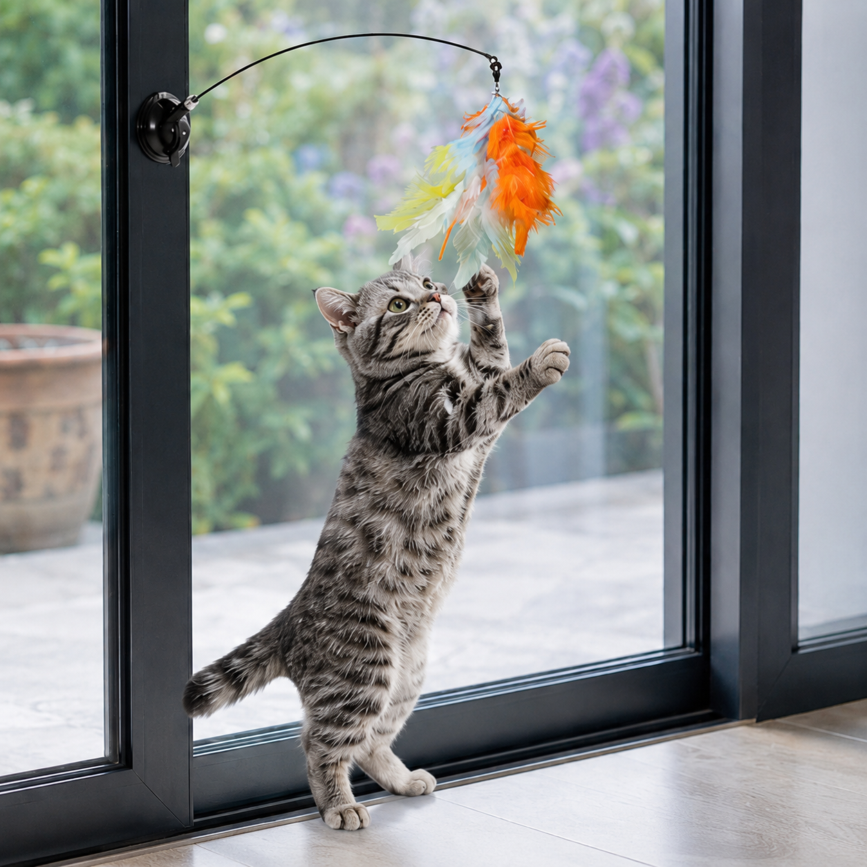 10 Pieces Interactive Cat Wand And Chasing Stick Toys For Indoor Cats And Kittens