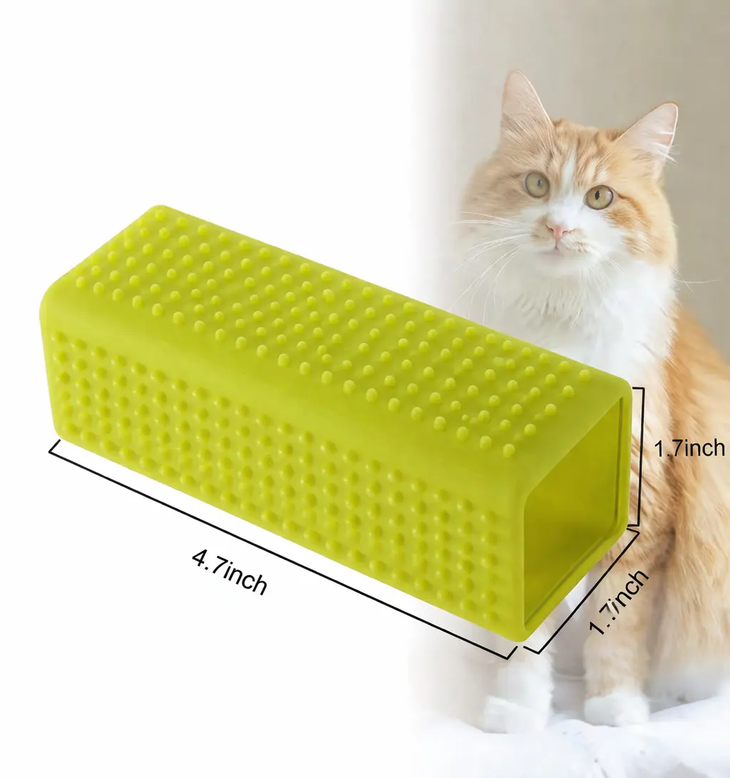 2 Pcs Pet Hair Remover & Carpet Striping Block, Pet Hair Shedding Comb, Rubber Brush Roller for Sofas and Hollow Cleaner